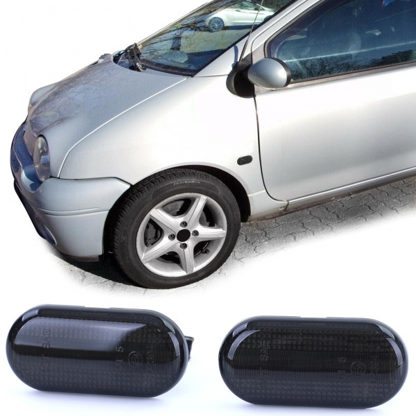 2 Clignotants d'aile dynamiques LED Dacia Renault - Noir