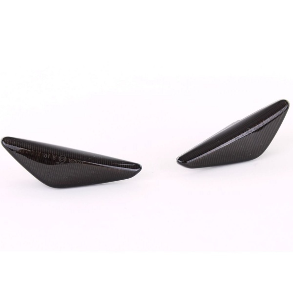 Clignotants ailes LED dynamiques BMW X5 X6 X3 E70 E71 E72 F25 - Noir fume