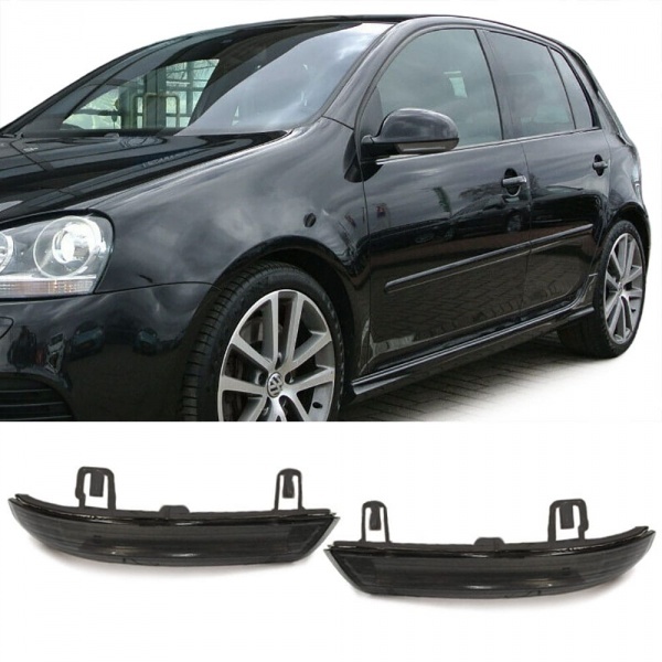 2 Clignotants retro LED VW GOLF 5 Jetta Eos Passat - Noir
