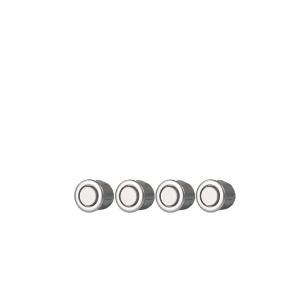 Radar de recul 4 capteurs mini 18mm + Buzzer - Argent