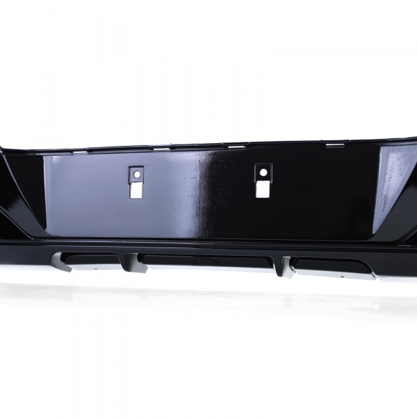 Diffuseur arriere BMW serie 1 F20 F21 phase 1 sortie simple noir brillant