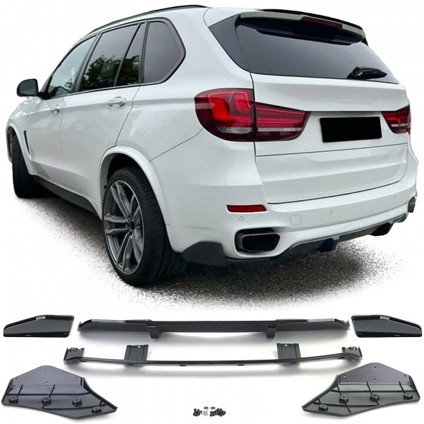 Diffuseur arriere BMW X5 F15 13-18 look M-P noir Brillant
