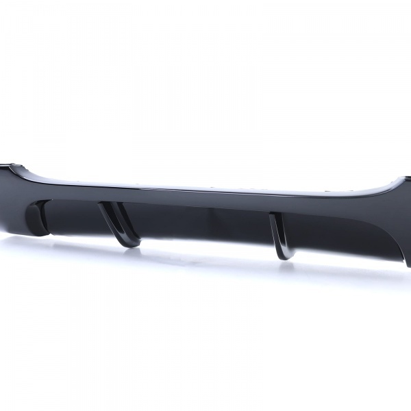 Diffuseur arriere BMW serie 3 E90 double sortie double noir brillant  M-P