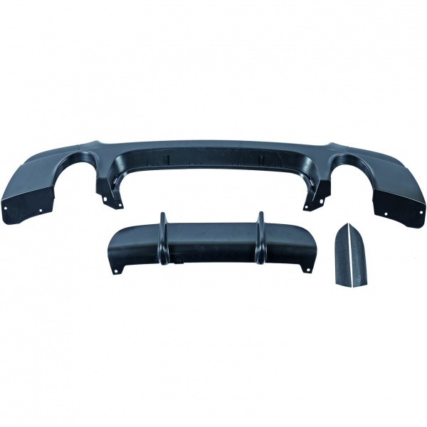 Diffuseur arriere BMW serie 3 E92 double sortie look 335i - noir mat