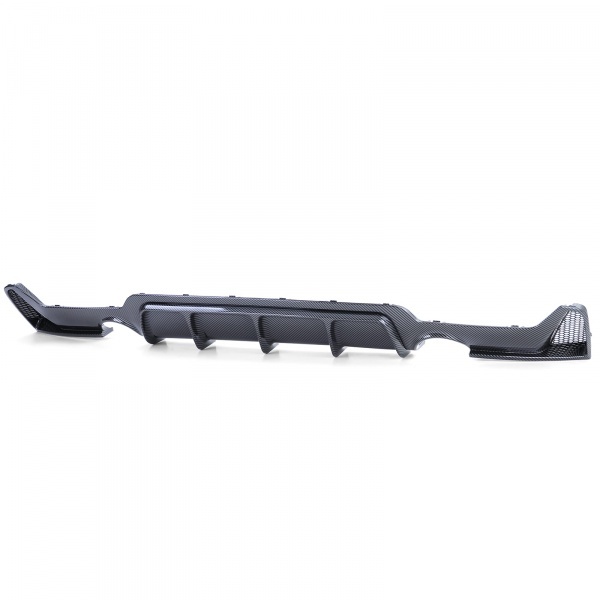 Diffuseur arriere BMW serie 4 F32 F36 double sortie simple look carbone