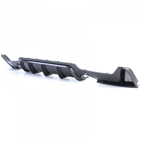 Diffuseur arriere BMW serie 4 F32 F36 double sortie simple look carbone