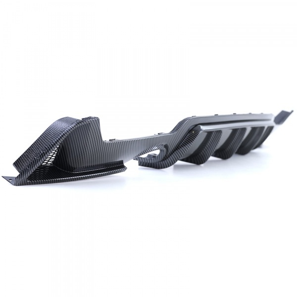 Diffuseur arriere BMW serie 4 F32 F36 double sortie simple look carbone