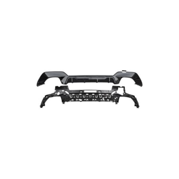 Diffuseur arriere BMW serie 3 G20 double sortie double 19-22 - brillant