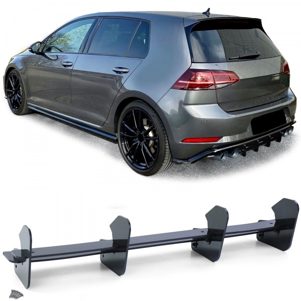 Extension splitter de diffuseur VW GOLF 7.5 facelift R 17-21