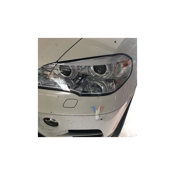 2 Phares xenon BMW X5 E70 Angel Eyes LED 07-13 - Chrome