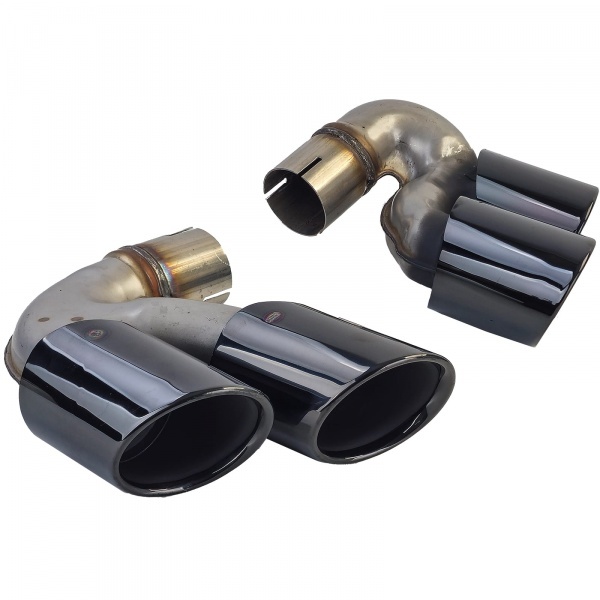 Embouts - Pots Echappements inox noir BMW X5 G05 X6 G06 - look m