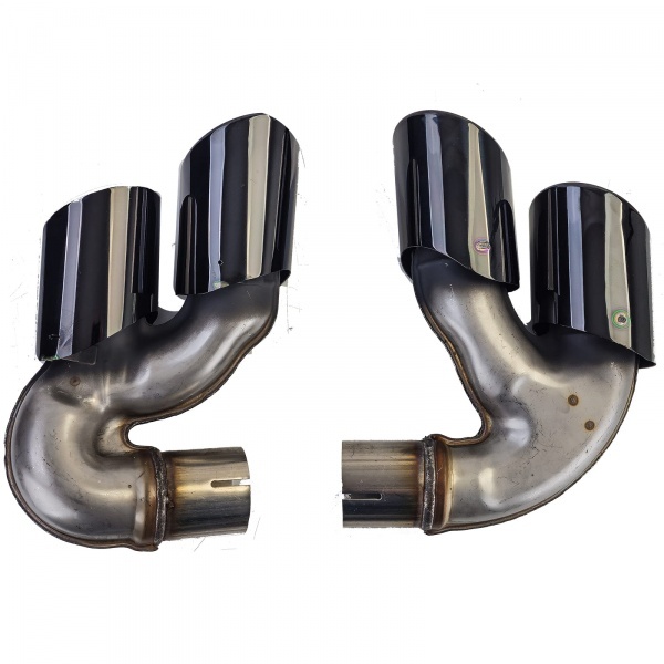 Embouts - Pots Echappements inox noir BMW X5 G05 X6 G06 - look m