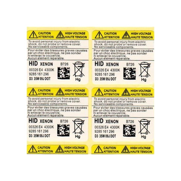 Pack Ampoules Xenon D3S 4300K 35W
