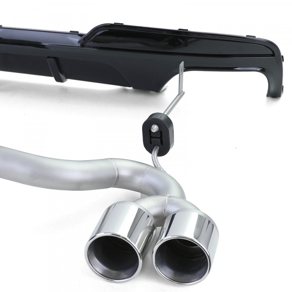 Kit Diffuseur Echappement BMW serie 5 F10 F11 duplex - Brillant