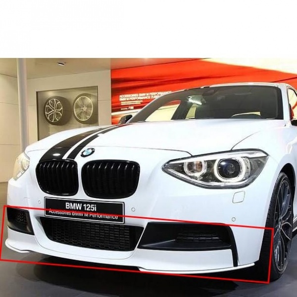 Rajout spoiler lame pare choc upgrade BMW Serie 1 F20 F21 10-14 look Mperf