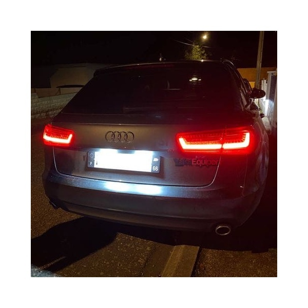 2 Feux arriere AUDI A6 C7 - Led Rouge Fumé