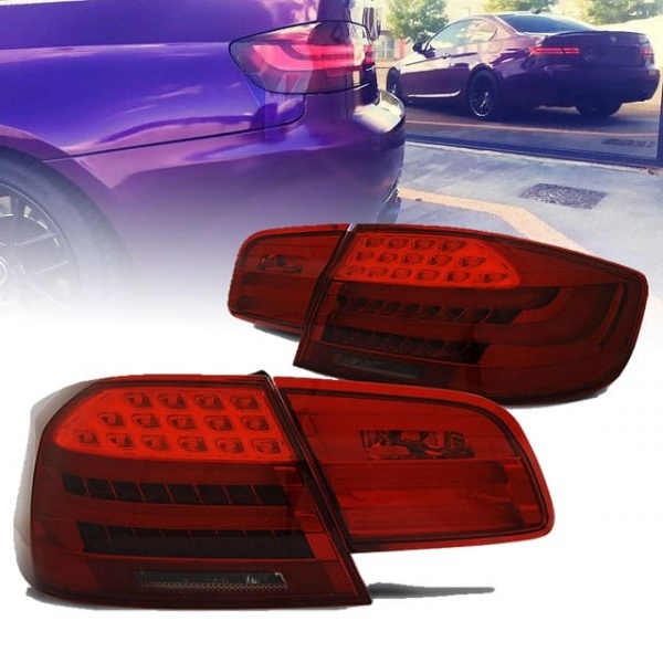 2 Feux arriere BMW Serie 3 E92 LED 06-10 - Rouge teinte