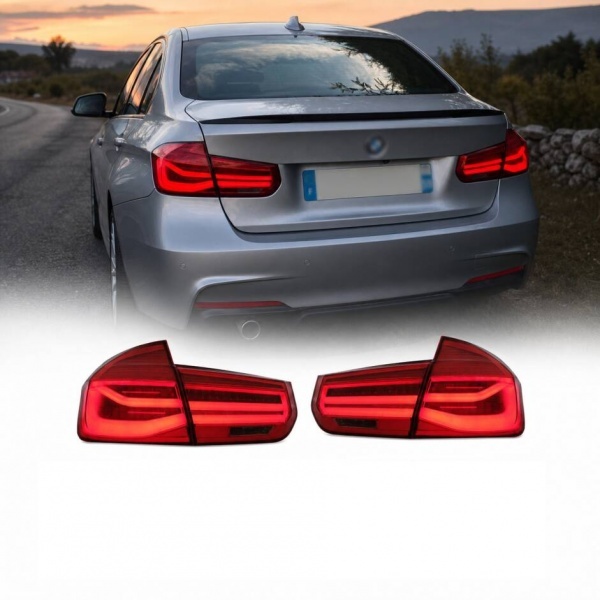 2 Feux arriere LED dynamiques BMW Serie 3 F30 - 11-19 - Rouge