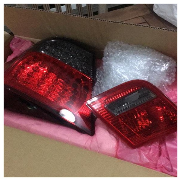 2 Feux arriere BMW Serie 3 E46 Coupe 03-06 - Rouge Fume