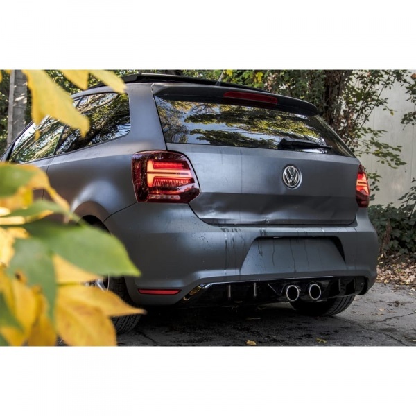 2 Feux arriere VW Polo 6R dynamiques - fullLED - Rouge Cerise
