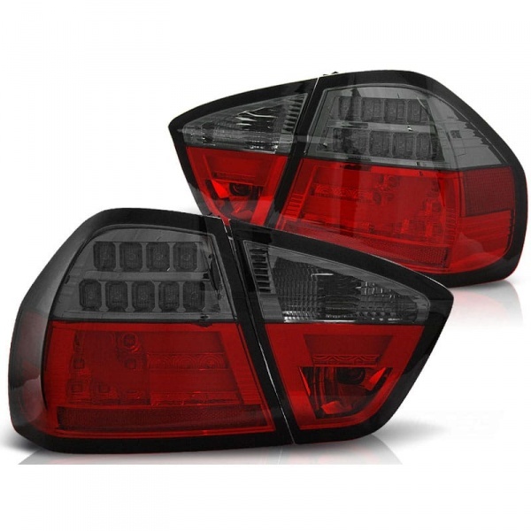 2 Feux arriere BMW Serie 3 E90 05-08 - LTI - Fumé - Rouge
