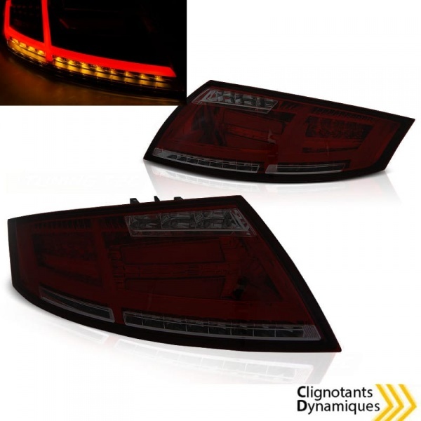 2 Feux arriere AUDI TT 8J LTI - Fume Rouge - Cligno dynamique