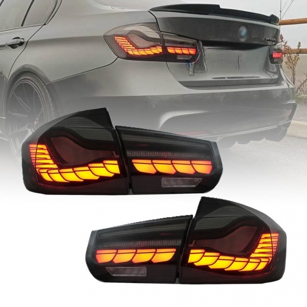 2 Feux arriere OLED dynamiques BMW Serie 3 F30 look M4 - 11-19 - Fumé