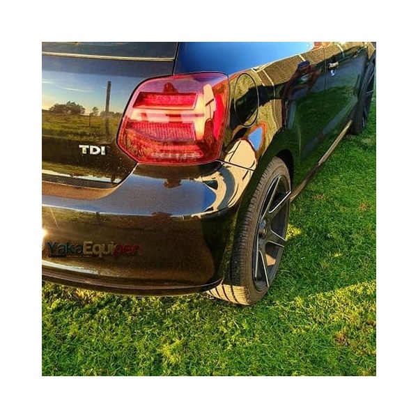 2 Feux arriere VW Polo 6R dynamiques - fullLED - Rouge Cerise