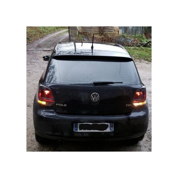 2 Feux arriere VW Polo 6R 09-14 - look GTI - Rouge teinté