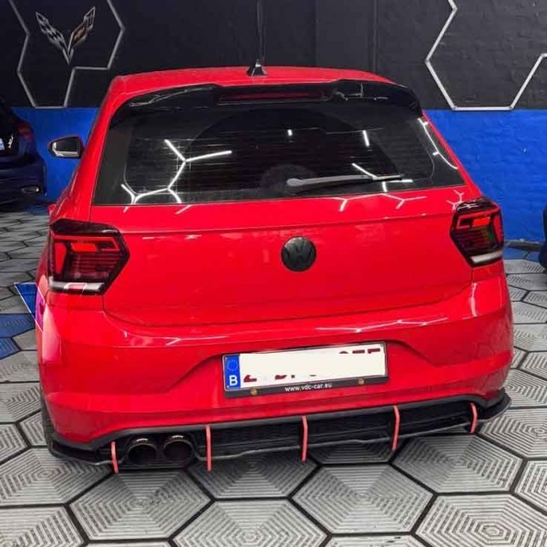 2 Feux arriere VW Polo 6 AW - progressif - fullLED dynamiques - Rouge Cerise