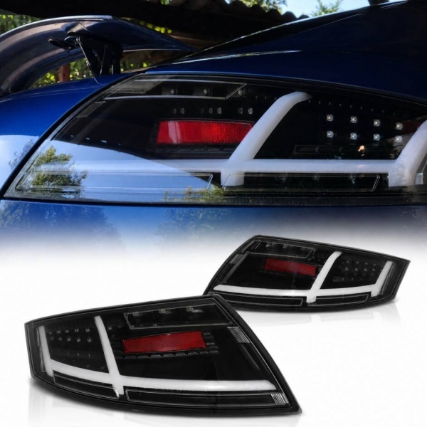 2 Feux arriere AUDI TT 8J LTI - Noir - Cligno dynamique
