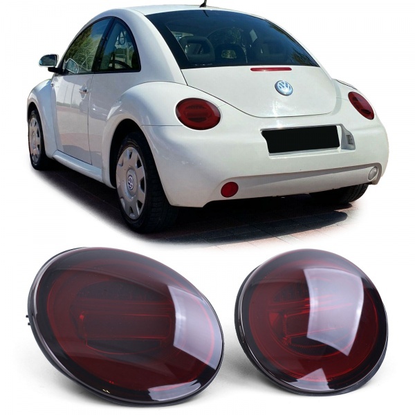 2 luci posteriori dinamiche VW New Beetle (3C) fullLED - colorate in rosso
