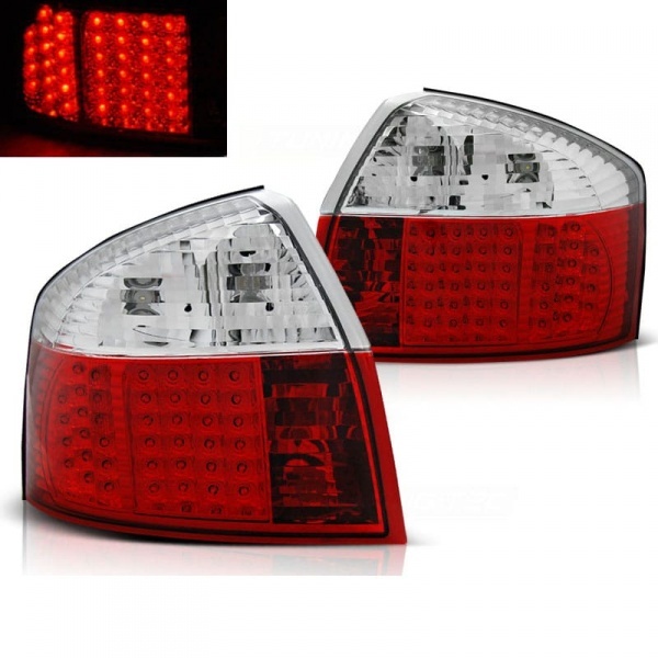 2 Feux arriere LED AUDI A4 (B6) 00-04 - berline - clair