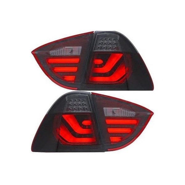2 Feux arriere BMW Serie 3 E91 05-08 - LTI - Fumé - Rouge