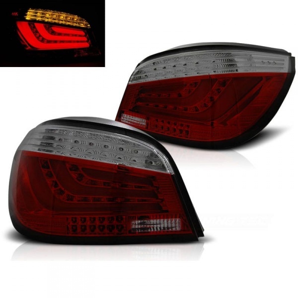 2 Feux arriere BMW Serie 5 E60 LED LTI 07-09 - Fumé