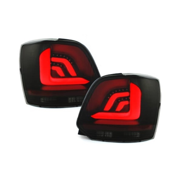 2 Feux arriere carDNA VW Polo 6R 09-17 - fullLED dynamiques - Noir teinté