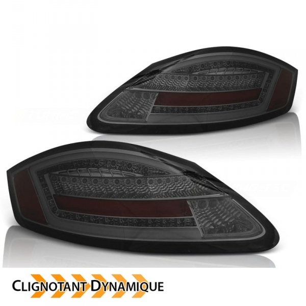 2 Feux Porsche Boxster Cayman 987 fullLED dynamiques 04-08 - Fume