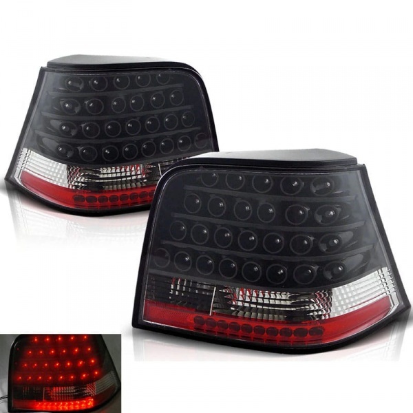 2 Feux arriere VW Golf 4 (1J) LED - Noir