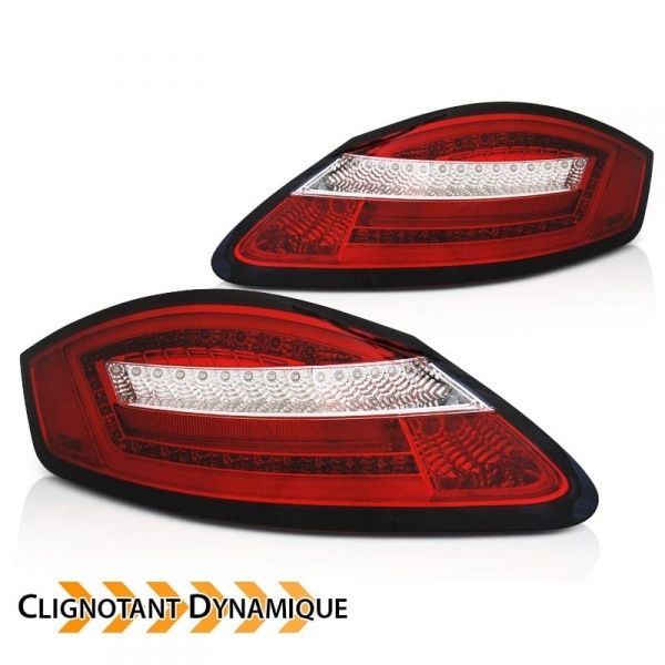 2 Feux Porsche Boxster Cayman 987 fullLED dynamiques 04-08 - Rouge
