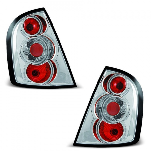2 Feux arriere Skoda Fabia I - 99-04 - Chrome