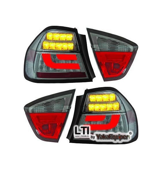 2 Feux arriere BMW Serie 3 E90 05-08 - LTI - Clair/Fumé