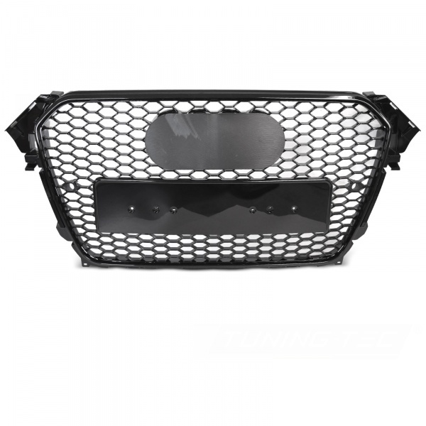 Grille calandre Audi A4 B8 12-15 - noir brillant laque - PDC - look RS4