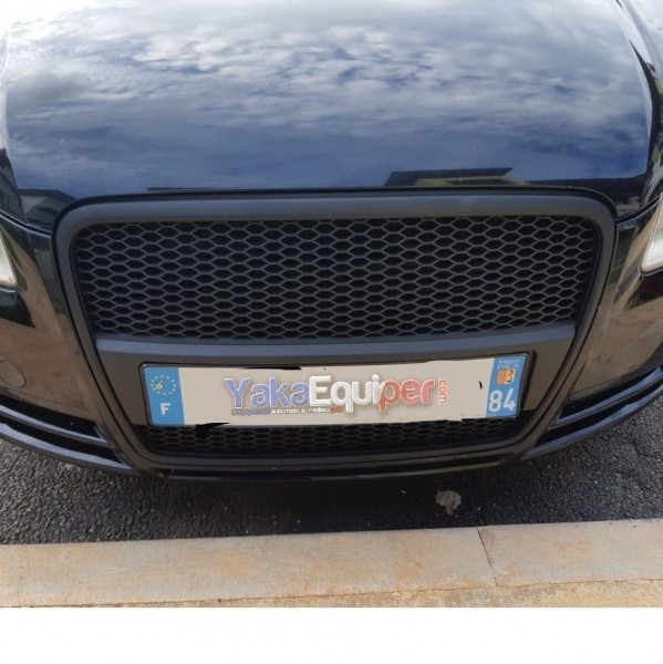 Grille calandre Audi A4 B7 04-08 - noir - look RS4