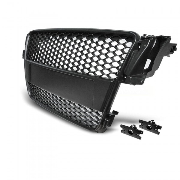 Grille calandre Audi A5 07-11 - look RS5 - Noir Mat