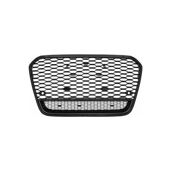 Grille calandre Audi A6 C7 11-14 - Noir  - look RS6 quattro