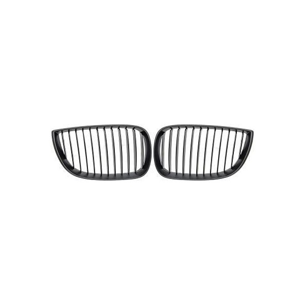 Grilles calandre BMW Serie 1 E81  E87 04-07 - Noir Mat