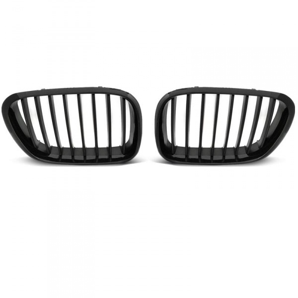 Grilles calandre BMW X5 E53 phase 1 99-03 - Noir Brillant Mat