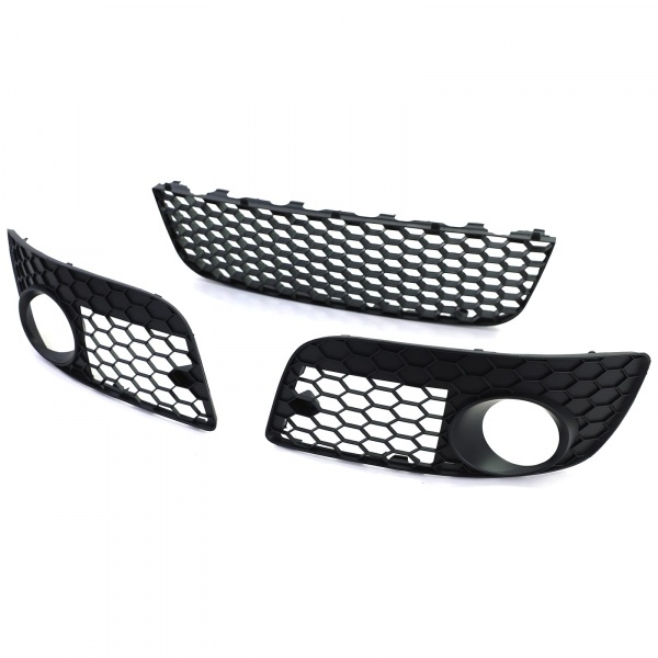 Grilles VW GOLF 5 GTI - nid d'abeille - Noir mat