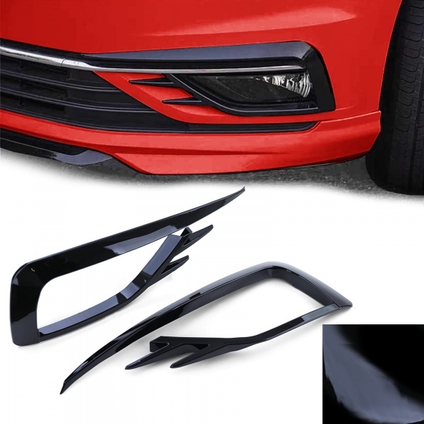 Grilles VW GOLF 7.5 phase 2 - look GTI - Noir brillant