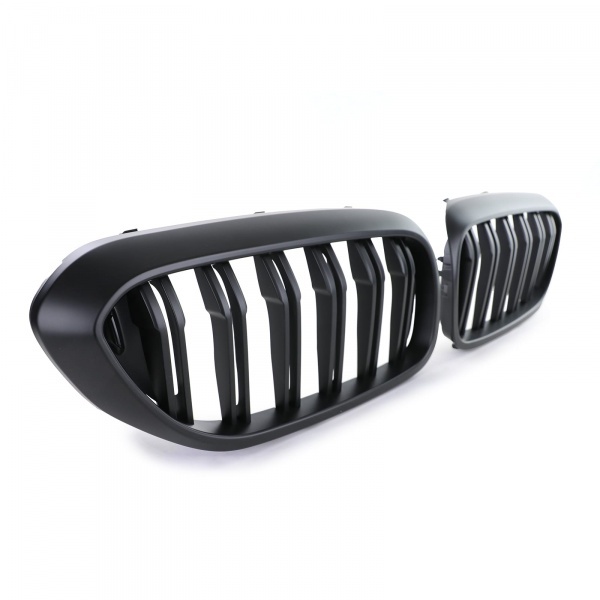 Grilles calandre BMW Serie 5 G30 G38 look M5 - 16-20 - Noir Mat
